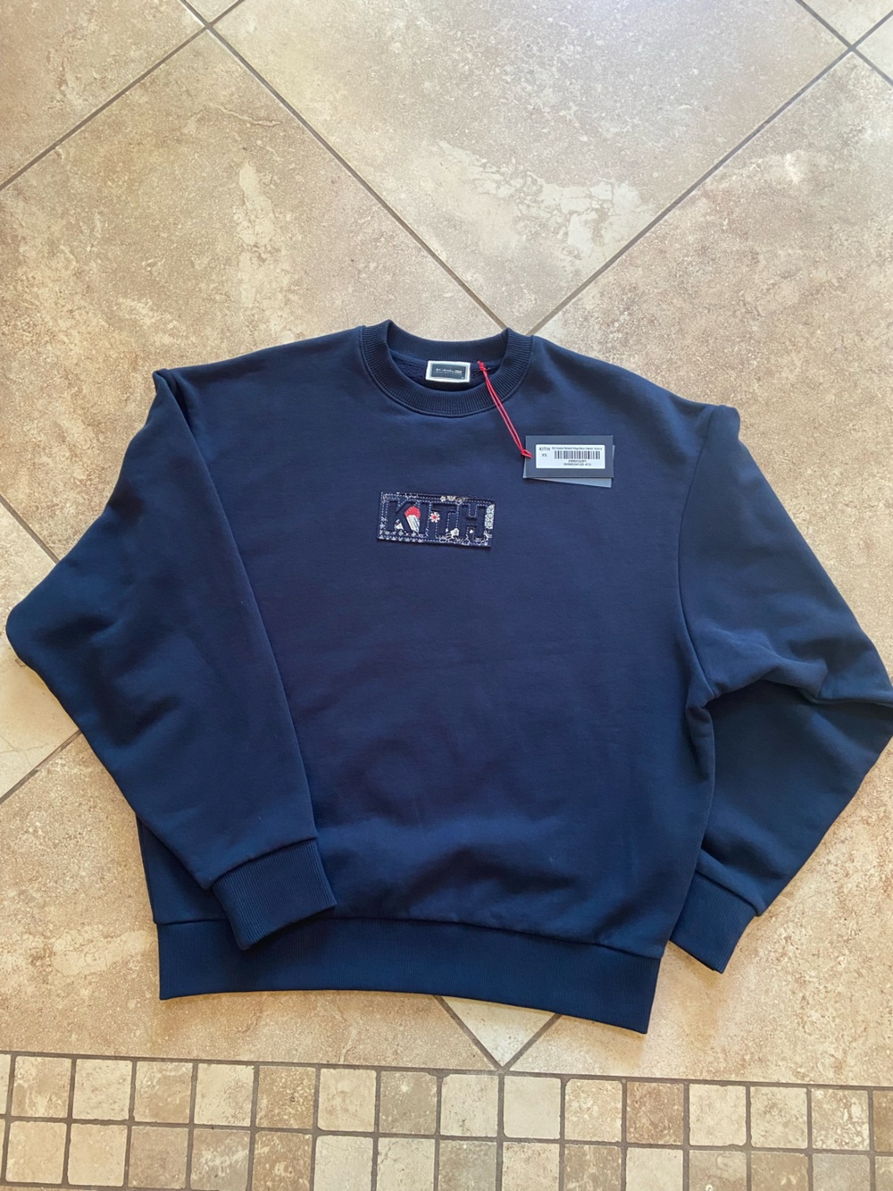 Kith x Columbia patchwork crew neck new with tags size xs